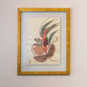 Giz de Cera / Lápis Emoldurado em sanduiche de vidro anti-reflexo