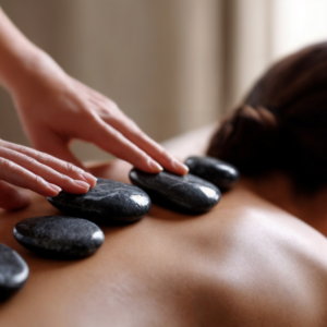 Pacote: Alinhamento de Chakras com Pedras Vulcanicas + Massagem Relaxante